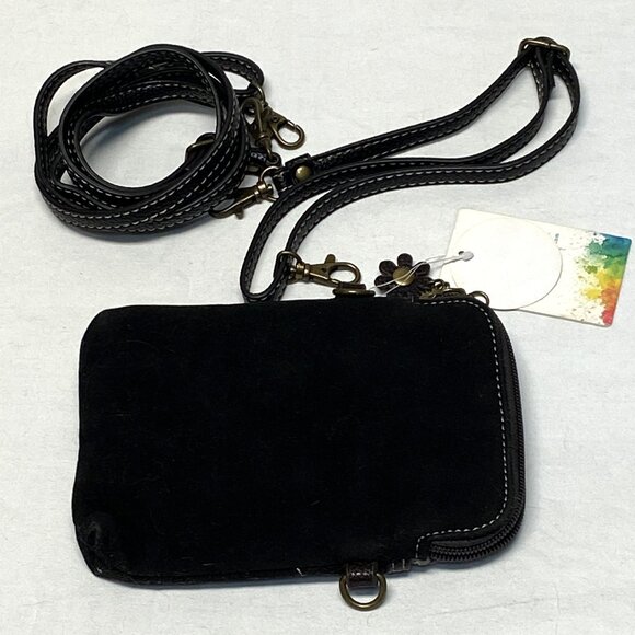 Convertible 2 Strap Stud Decorated Mandala Vegan Suede Small Bag Pouch NWT Chala - Picture 7 of 10